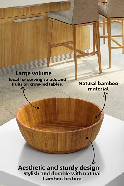Bambum Guado B2272 Model Large Salad Bowl