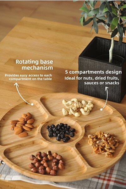 Bambum فيكتوريا - طبق تقديم دوار كبير 33 سم