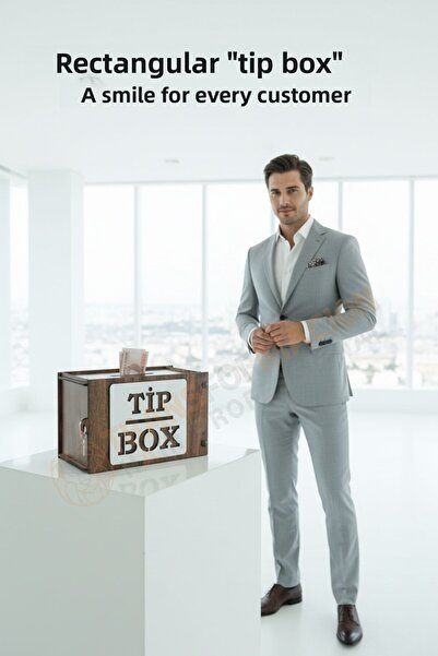 Transformacion Laser Cut Wooden Tip Box – Tip Box |   21X12X13 cm Decorative Box 722373