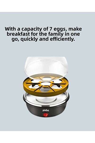 Skygo Kesgin Market ®   Electric Egg Cooker Machine 7 Eggs Capacity