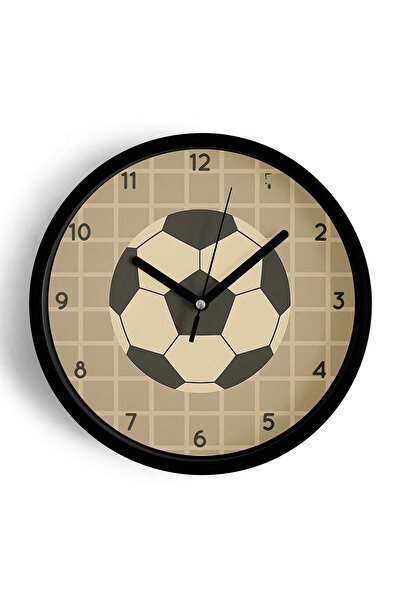 JHAAR ساعة حائط بتصميم كرة القدم الحديثة - ساعة حائط لغرفة الأطفال - 30 سم - ...