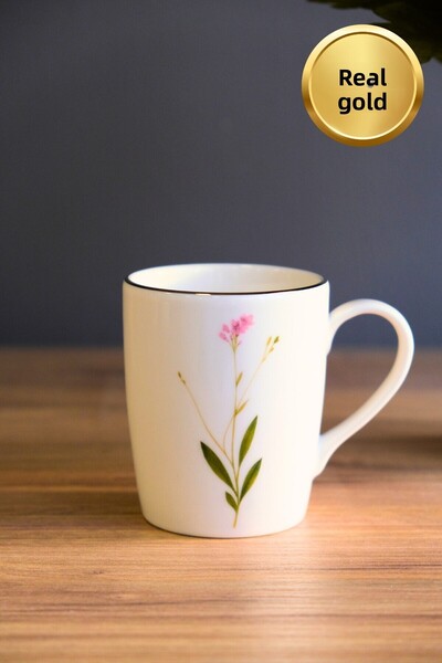 tabakevi Tabak Evi Porcelain Natura Broadcloth Handle Mug 9cm 220ml Single