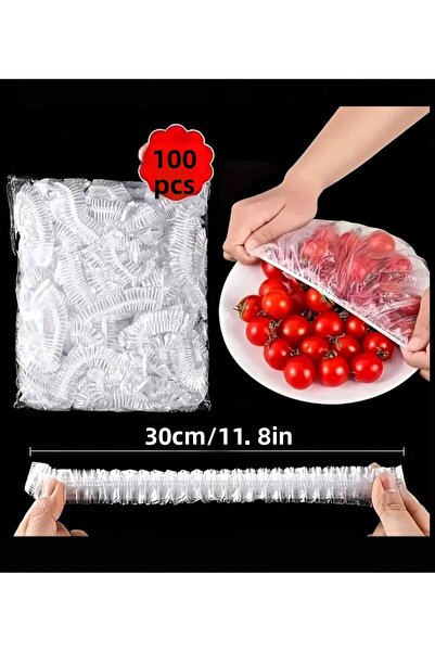 SEVRU 100-Piece Practical Flexible Elastic Hair Net That Preserves Freshness + Hair Net Multi-Purpose Bag