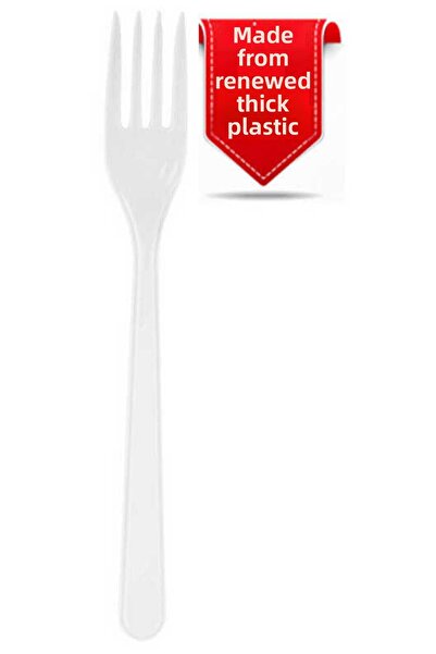 Acar Süs Fork Luxury White 25 Pieces