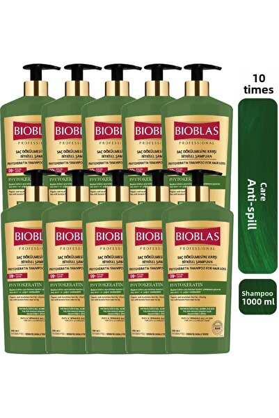 Bioblas شامبو فيتو كيراتين للعناية بالإصلاح ومكافحة تساقط الشعر 1000 مل - عنا...