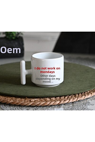 IVART We Are Closed on Mondays Printed Porcelain t Mug with Handle-Gift-Motto