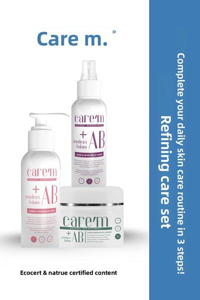 care'm Skin Care Set - Set of 3 - Cleansing Milk + Purifying Toner + Aromatic...