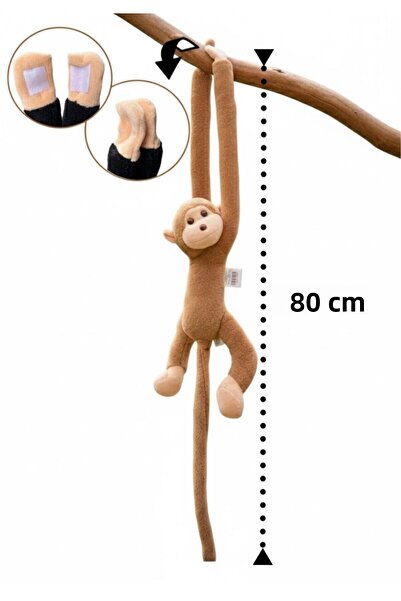 Adalinhome دمية القرد القطيفة من أتاكيدز، رفيق اللعب المرح واللطيف