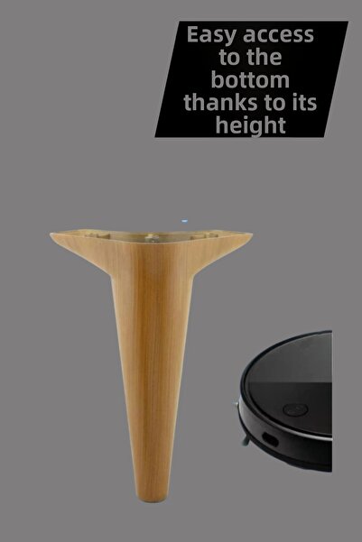 MH MiniHediye Aspen Luxury Furniture Sofa Armchair Tv Unit Plinth Leg Feet 12 cm Brown Leg (4 Pcs)