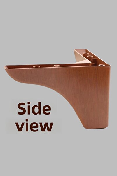 MH MiniHediye Rose Luxury Furniture Sofa Tv Unit Seat Leg 9.5 cm Wooden Patterned Base Legs (4 Pcs)