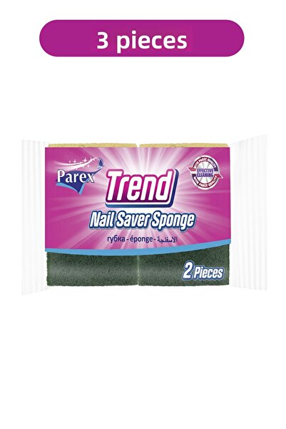 Parex مجموعة من اثنين من الإسفنج الكلاسيكي المموج من تريند، عبوة ثلاثية