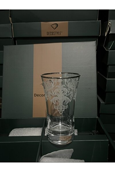 DECOSTYLE Rumi Silver Pasabahce 420055 300Cc Water Glass 6 Pieces