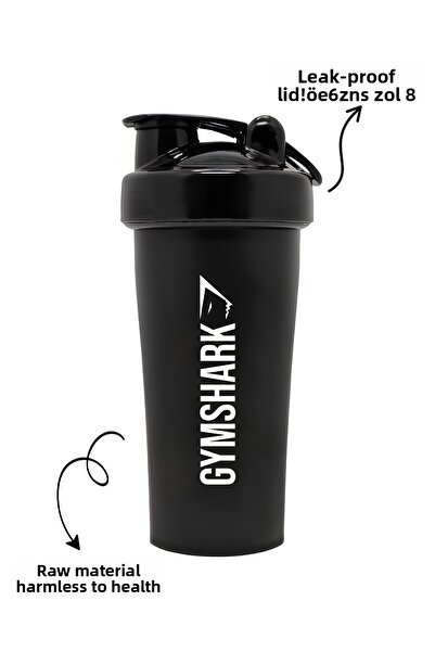 Stylovi Gymshark 700 ml Shaker |   Sports Water Bottle with Leak-Proof Lid and Strainer, Ergonomic Design Suitable for Health