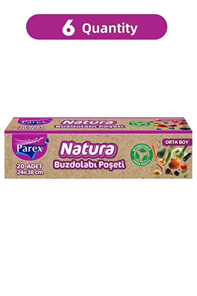 Parex حقيبة ثلاجة ناتورا متوسطة الحجم، عبوة من ستة قطع، 20 قطعة