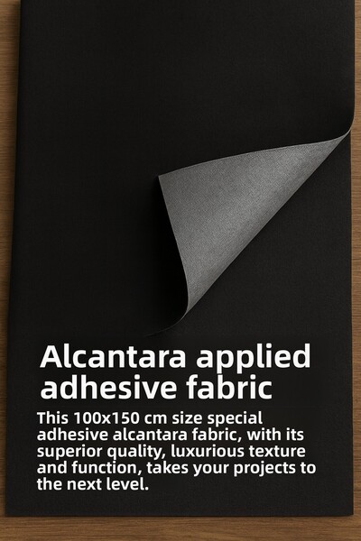 HALFART قماش ألكانتارا لاصق من الخلف 100×150 سم – طلاء فاخر من الجلد المدبوغ،...