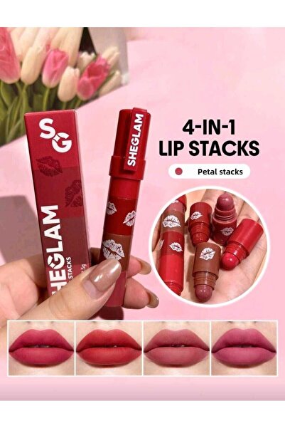 SHEGLAM 4 في 1 منتجات للشفاه
