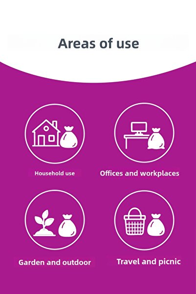 Parex Professional 10-Pack Garbage Bags Large Size 100 X 150 cm Triple Pack