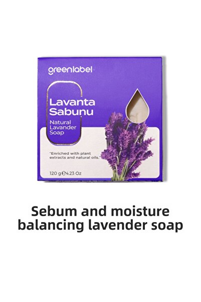 Greenlabel Lavender Soap Natural Sebum and Moisture Balancer 120gr