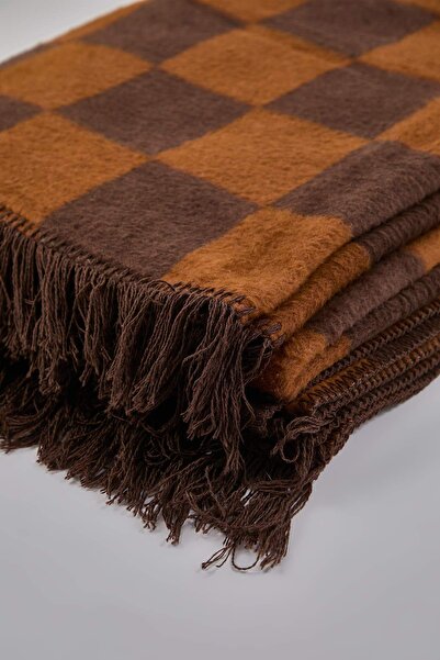 TRENDYOLMİLLA HOME Double Checkerboard Pattern Blanket 180X220Cm Tphaw26Ckn00022