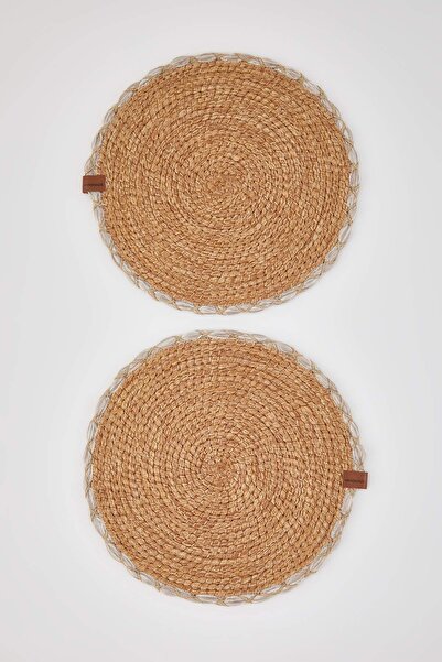 TRENDYOLMİLLA HOME 2-Piece Wicker Look American Service 30X30Cm Tphaw26Run00012