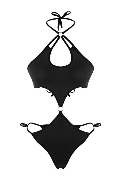 Trendyol Collection Black Micro Fitted Plain Body Thmaw26Bd00018