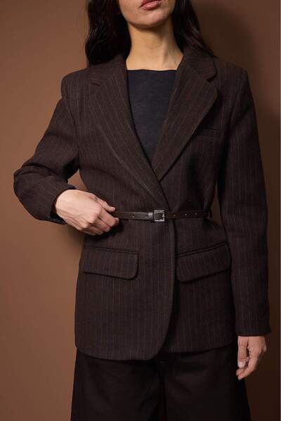 Trendyol Collection Brown Blazer Jacket Twoaw26Bc00072