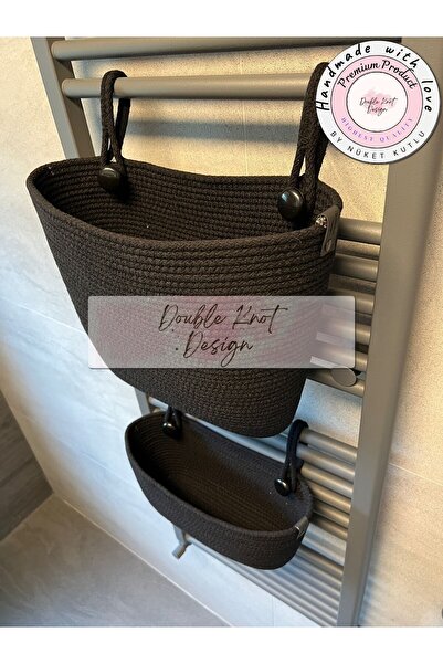DOUBLE KNOT DESİGN 3lü Organizer Tress Çok Amaçlı Düzenleyici Sepet Havlupan ...