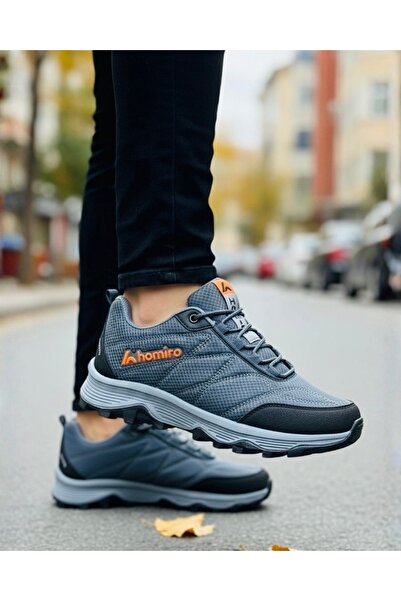 homiro Men's Waterproof Poly Sole Fuspedli Sports Shoes - Smoked