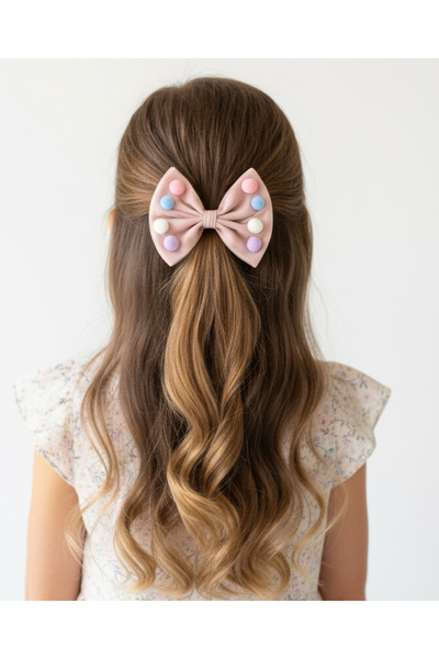 By Piera Παιδική λαστιχένια αγκράφα Pompom 087