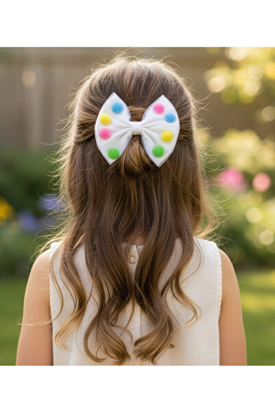 By Piera Детска еластична лента за коса с помпон 087