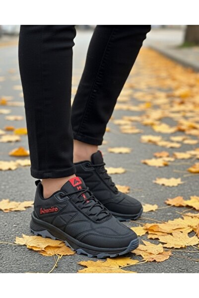 homiro Men's Waterproof Poly Sole Fuspedli Sports Shoes - Black