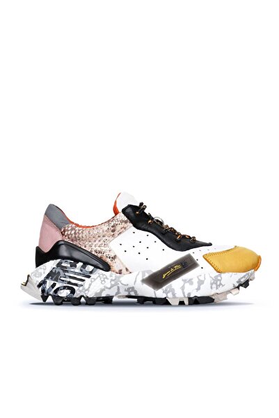 BUENO Shoes Sarı Deri Kadın Spor Ayakkabı 01wq10600