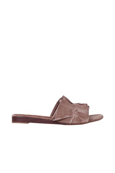 Bueno Shoes 01wn1908 Μοντέλο Mink Suede Γυναικείες Flat Παντόφλες