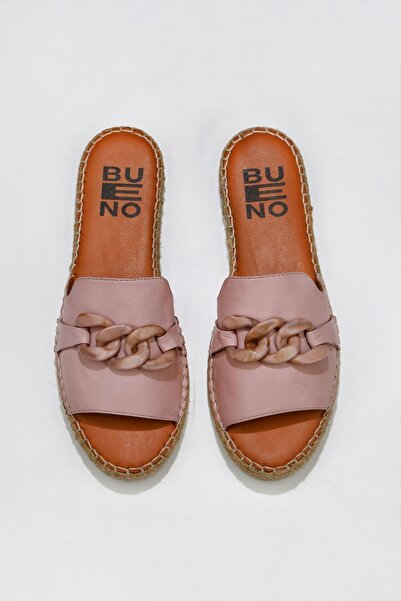 Bueno Shoes Шкіряні жіночі еспадрильї - сухий троянда, модель 01ws1821