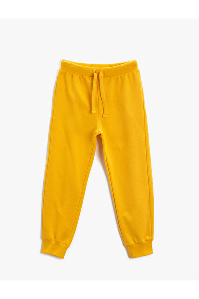 Koton Gelbe Jogginghose für Jungen 2KKB46962OK