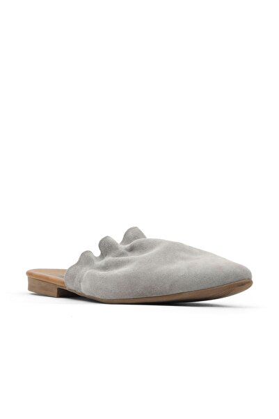 Bueno Shoes Light Suede Gray Women's Slippers - Plain Design 01wu7704