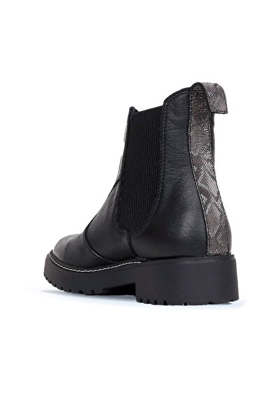 BUENO Shoes Siyah B77c01 Kadın Düz Bot 01wr4204