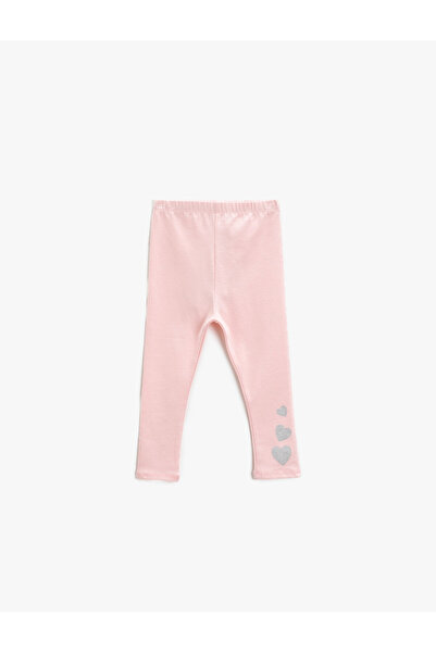 Koton Leggings mit Herzmuster und elastischem Bund