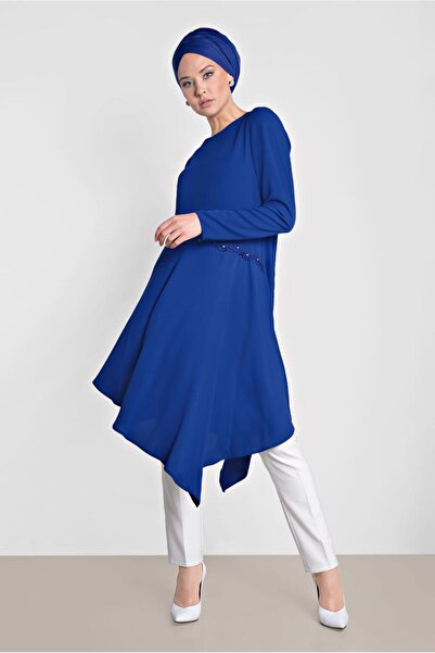 Alvina 4250 Model Asymmetrical Cut Tunic