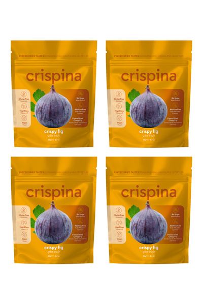 Crispina Daily 4 عبوات من التين المجفف بالتجميد، فواكه مجففة، مجففة، نباتية، ...