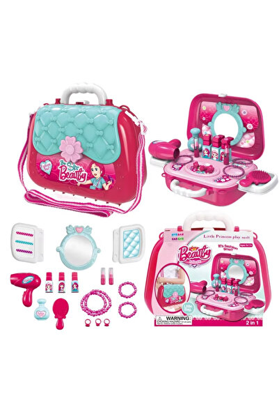 DAT مجموعة ألعاب تجميل الأميرة الصغيرة - مجموعة تجميل للأطفال ٢ في ١ مع مجفف ...