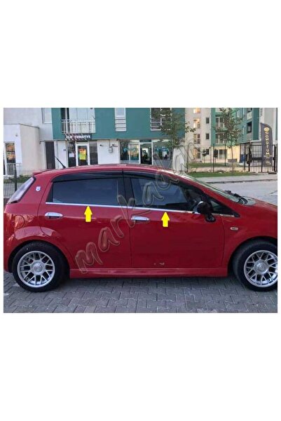 DB Chrome Fiat Grande Punto Cam Çıtası Nikelajı 2006-2017 6 Parça P.Çelik