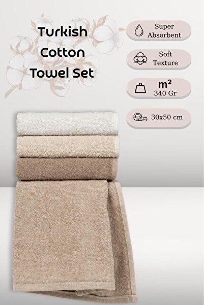 MODALİN 4 Lü Pamuk Spor - Кухонний рушник Aden - 30x50