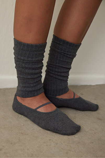 Penti Anthracite Non-Slip Sole Band Pilates & Yoga Leggings Socks