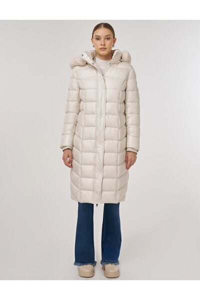 Kayra Λεπτομερές λογότυπο στο παλτό Anorak Stone