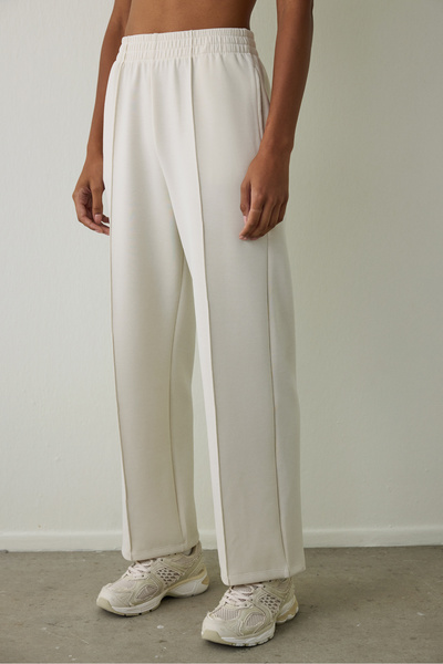 Penti Bej Modal Yüksek Bel Düz Paça Pantolon