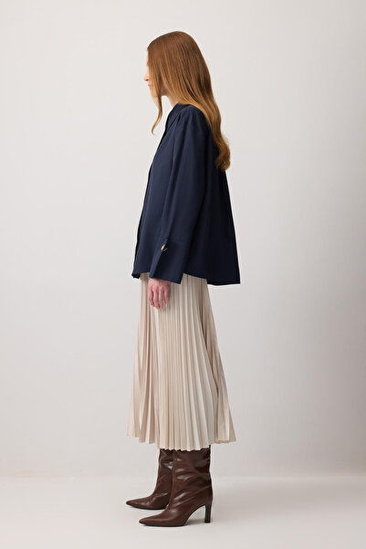 Touché Privé ΚΟΝΤΟ ΠΟΥΚΑΜΙΣΟ ΠΟΠΛΙΝΟ ΜΕ ΦΟΡΜΑ ΦΑΡΑΟΥ