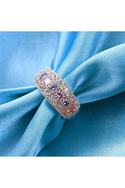 Trendy Secret Inel de damă cu pietre de topaz, placat cu argint 925