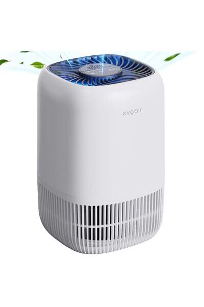 EvoAir Purificator de aer Nuvia, True HEPA, Mod Noapte, Aromaterapie, Lumină ...
