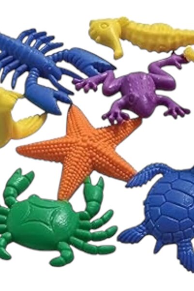 Genel Markalar Montessori Deniz Canlıları Counters Seti – Edx Sayma ve Duyu O...